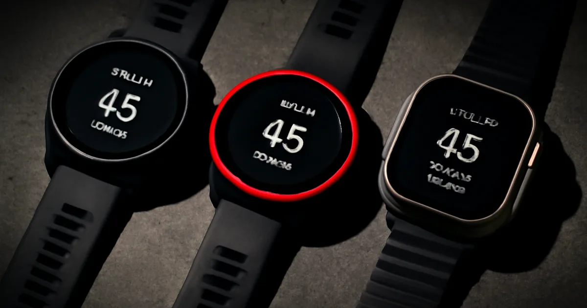 Trois montres cardio sur poignet cross-training : Garmin Forerunner, Polar Vantage, Apple Watch Ultra